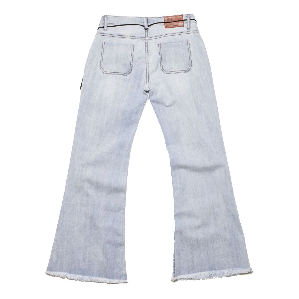 One Teaspoon Light Blue Cotton Women's Flared Jeans