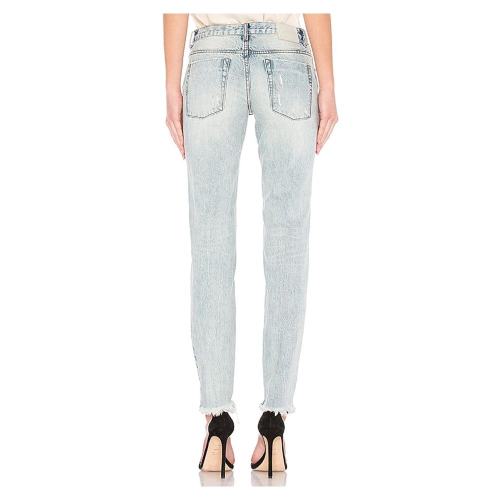 One Teaspoon Light Blue Cotton Women's Jean