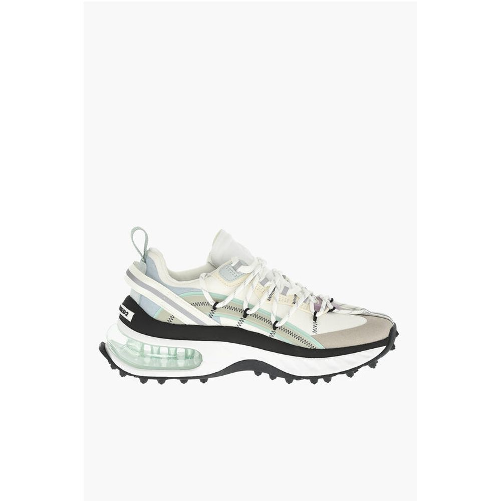 Dsquared² Canvas BUBBLE Low-Top Sneakers With Leather Details