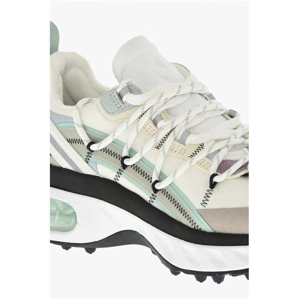 Dsquared² Canvas BUBBLE Low-Top Sneakers With Leather Details