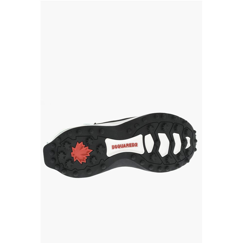 Dsquared² Canvas BUBBLE Low-Top Sneakers With Leather Details