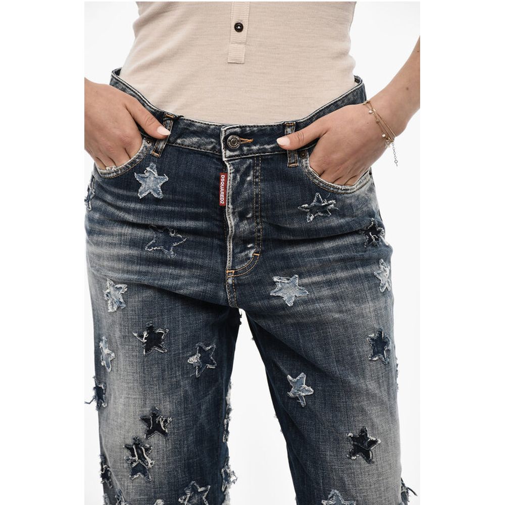 Dsquared² Patchwork Vintage Effect Jeans