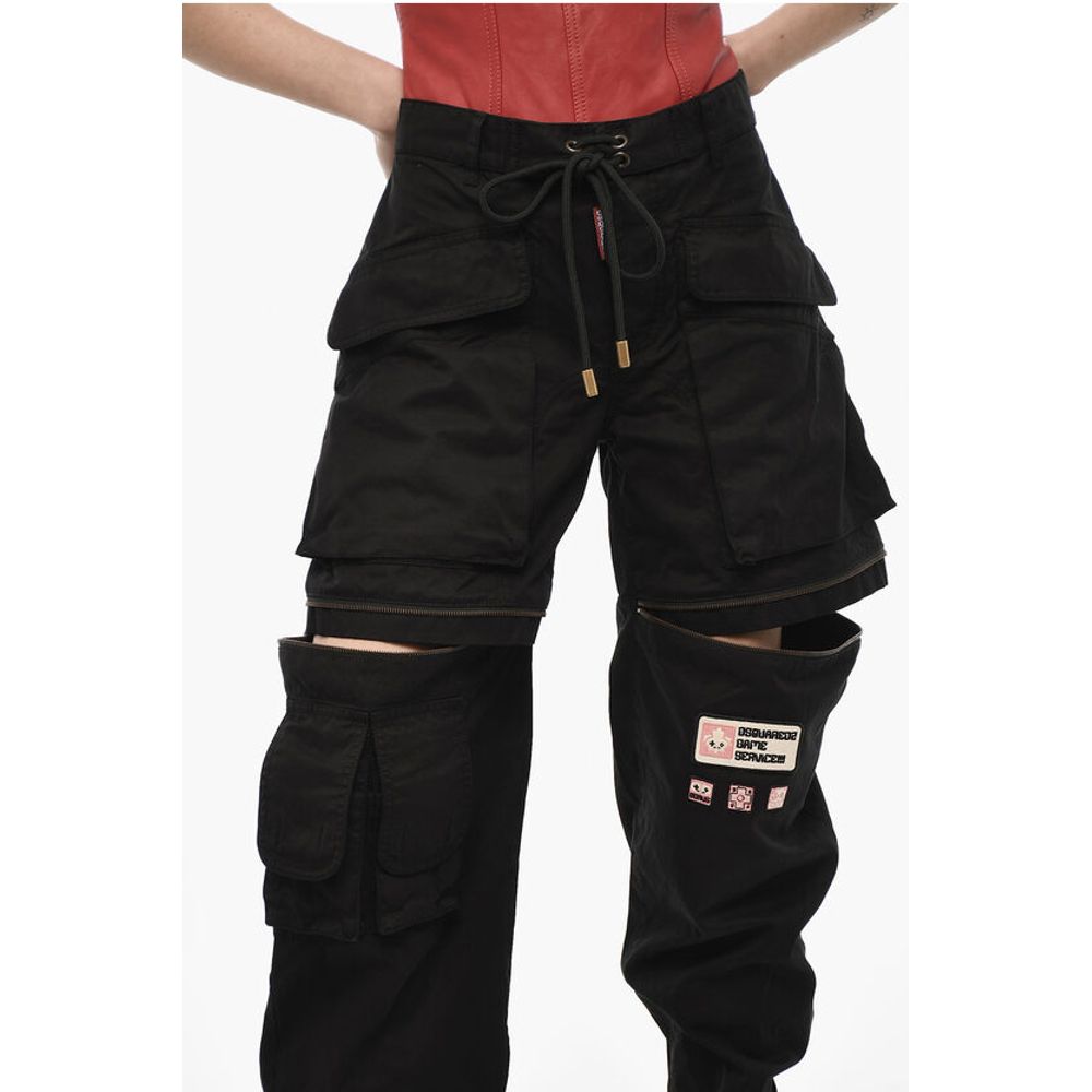 Dsquared² Cotton Casual Pants with Zip Details