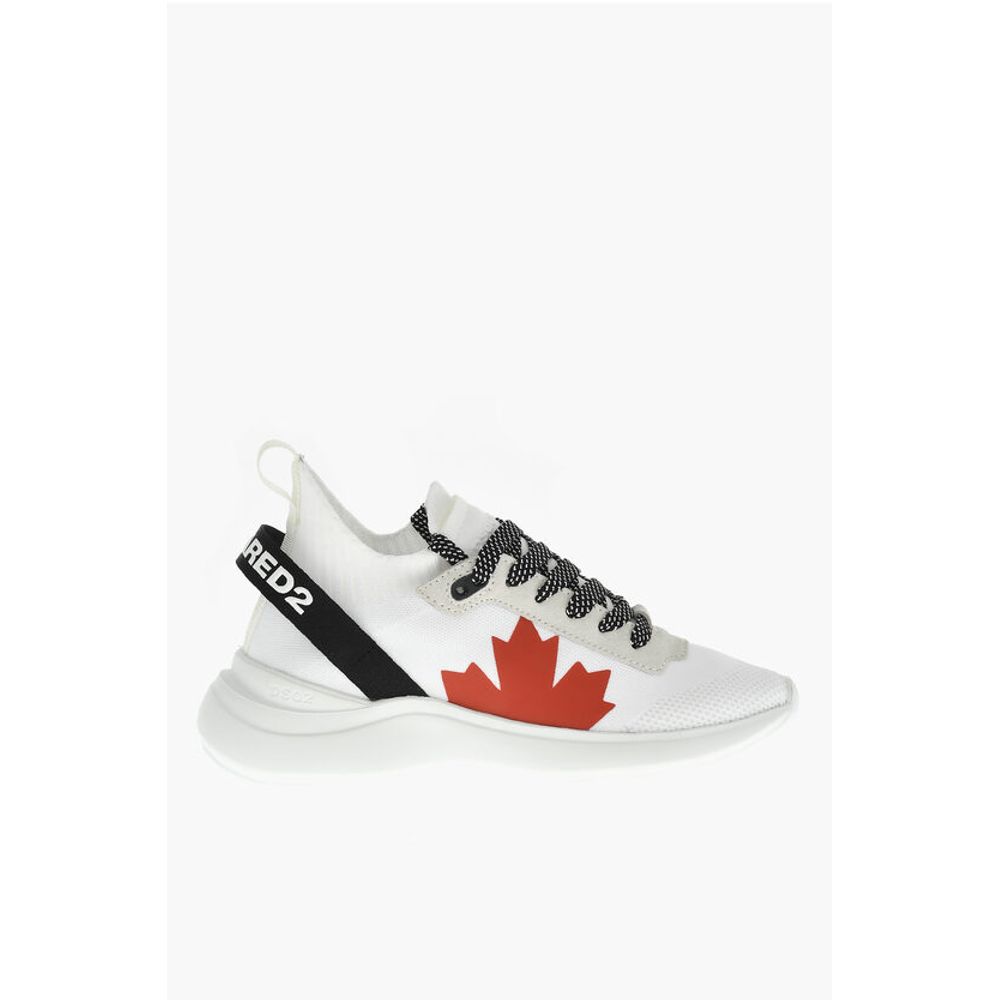 Dsquared² Sock Low-Top FLY Sneakers With Printed Logo