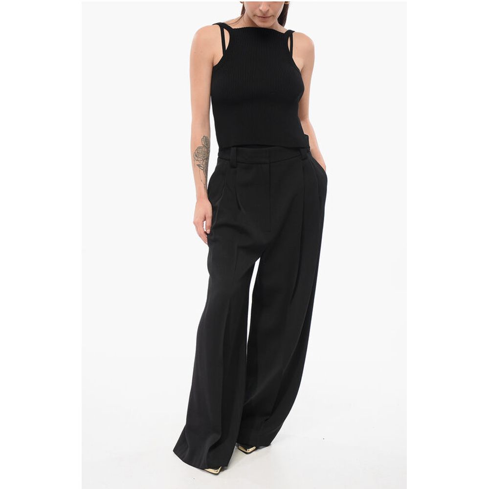 Khaite Pleated Palazzo Pants