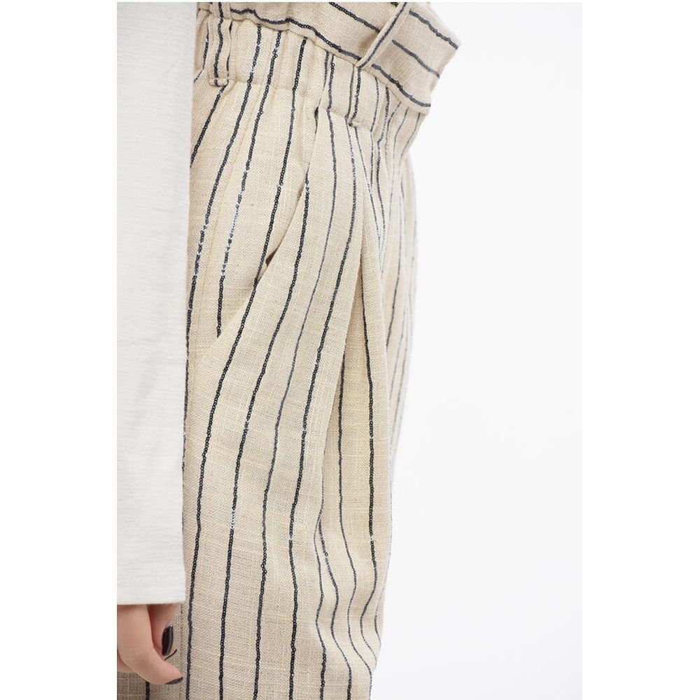 The Mannei Low-waisted Wide Leg Pants