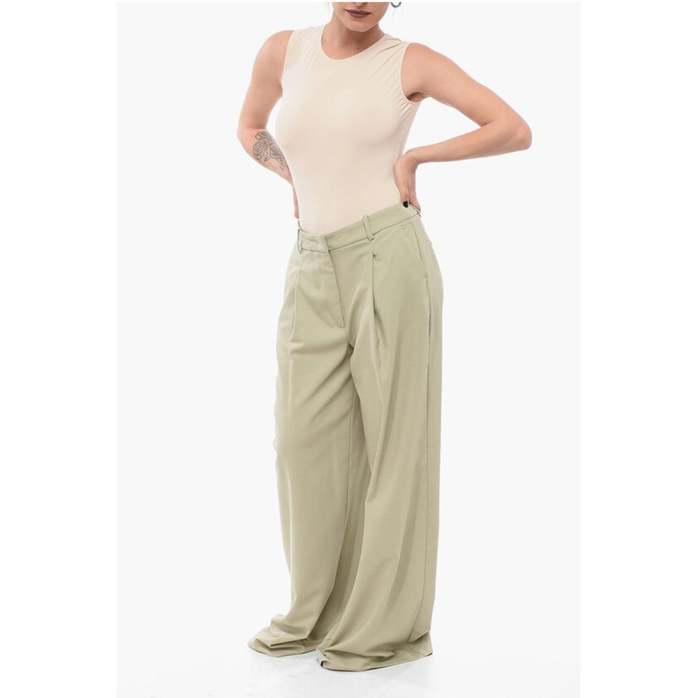 Federica Tosi Wool Blend Palazzo Pants