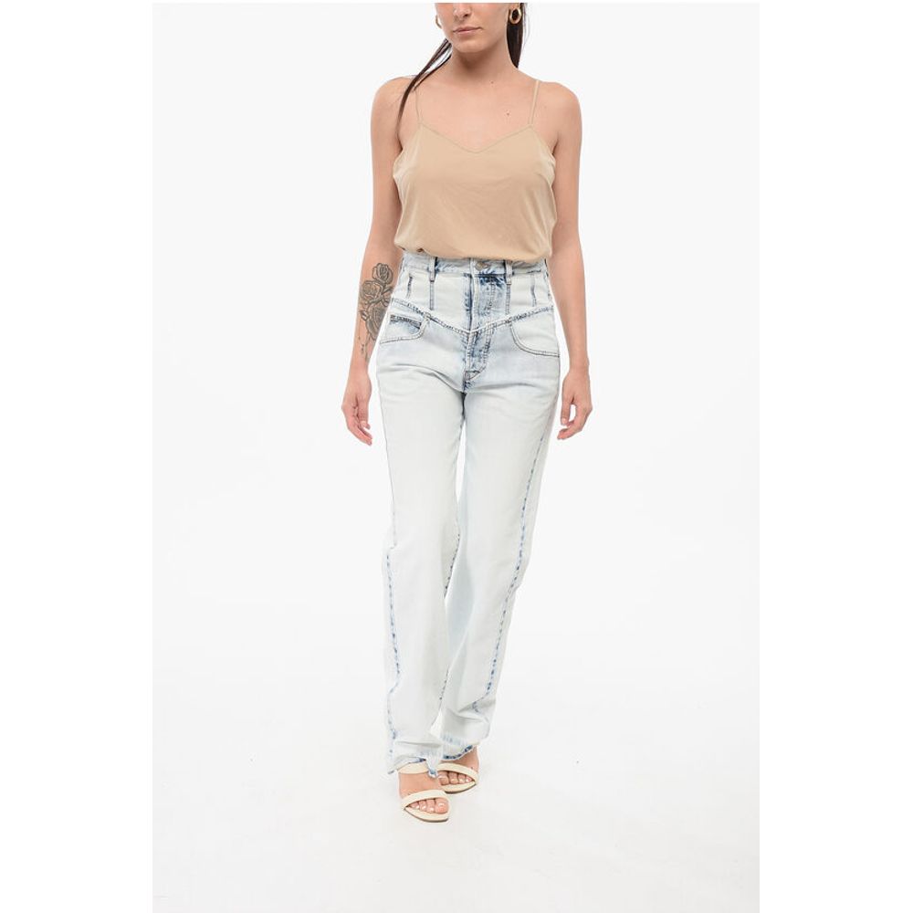 Isabel Marant Slim Fit NOEMIE Denims with Raw-cut Details 23cm