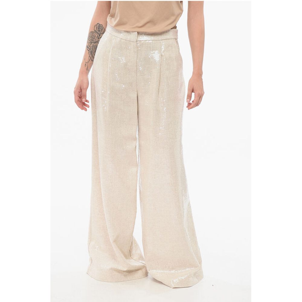 Federica Tosi Sequined Palazzo Pants