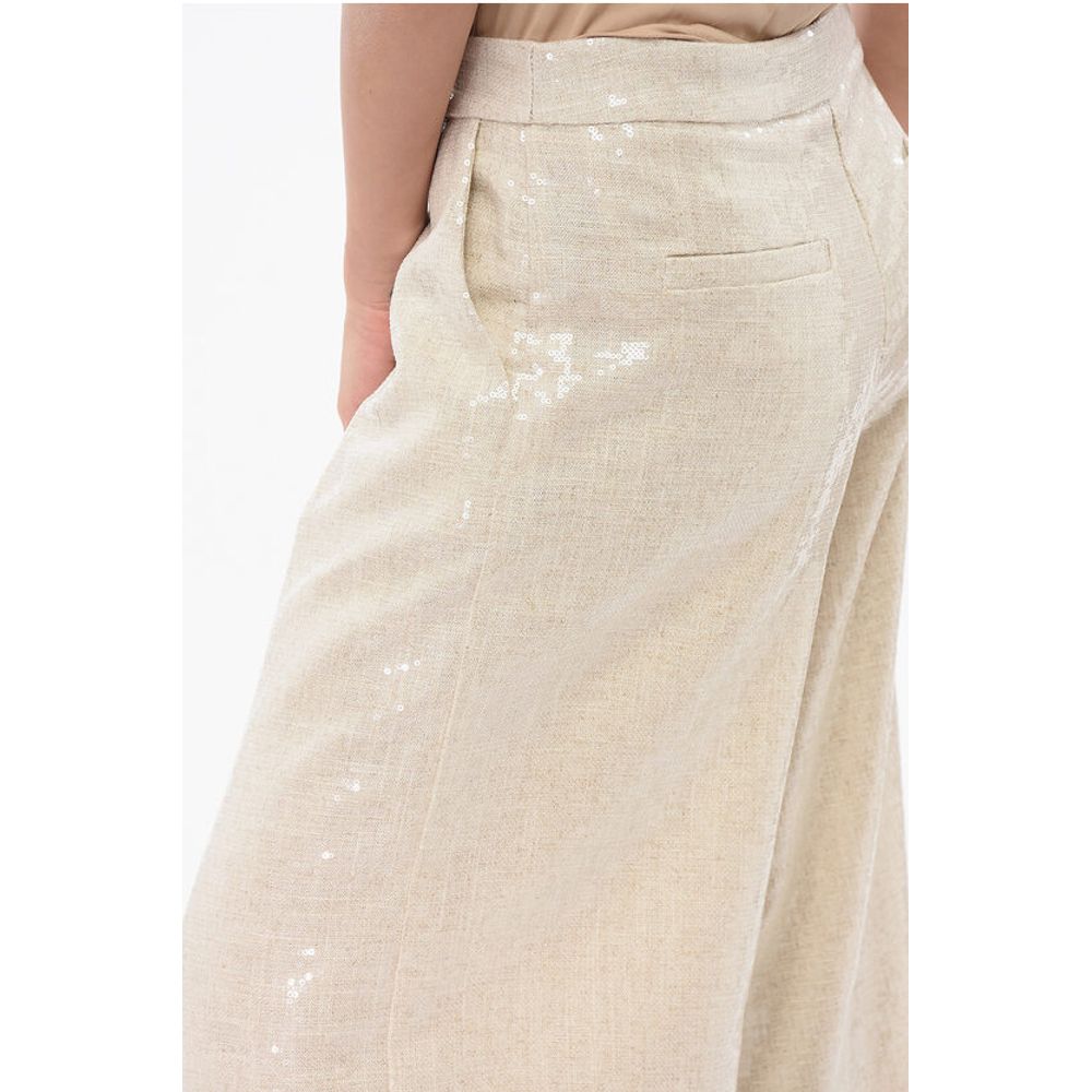 Federica Tosi Sequined Palazzo Pants