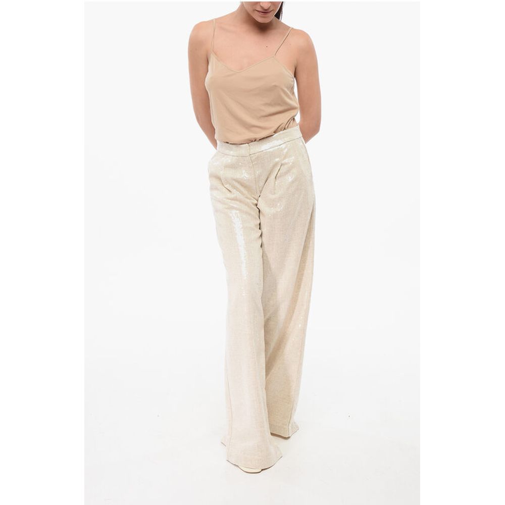 Federica Tosi Sequined Palazzo Pants