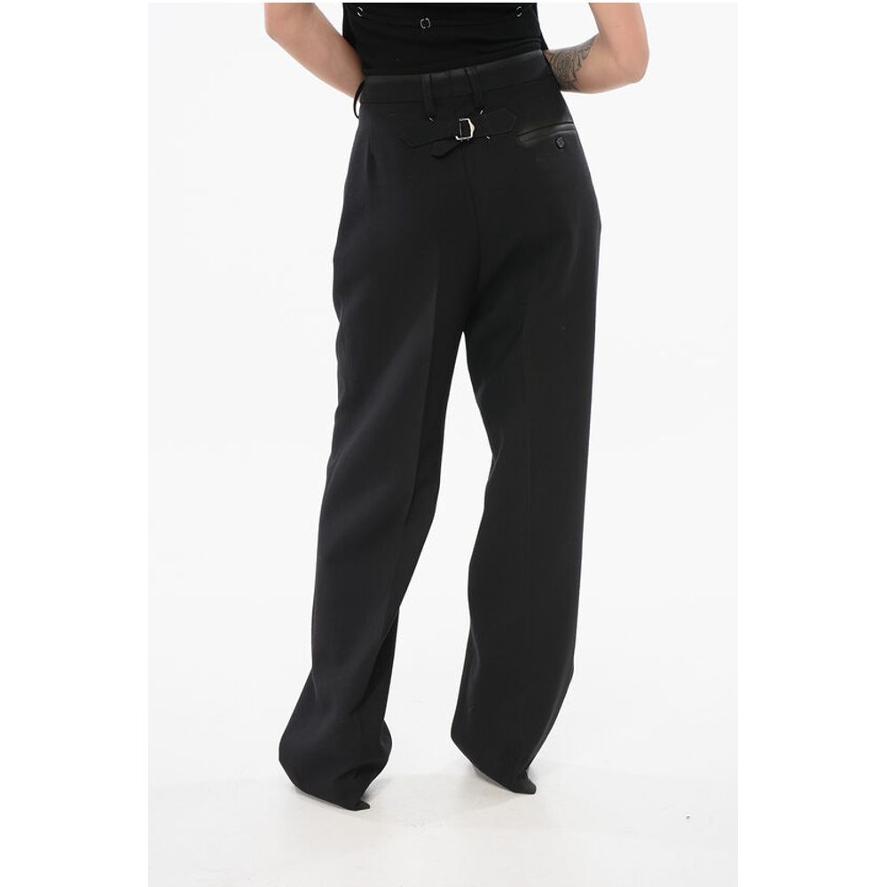 Maison Margiela MM3 Wool Wide-leg Pants