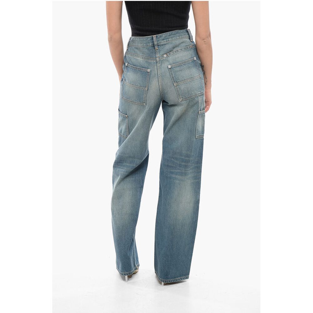 Givenchy Straight Fit Delavè Cargo Denims 25cm