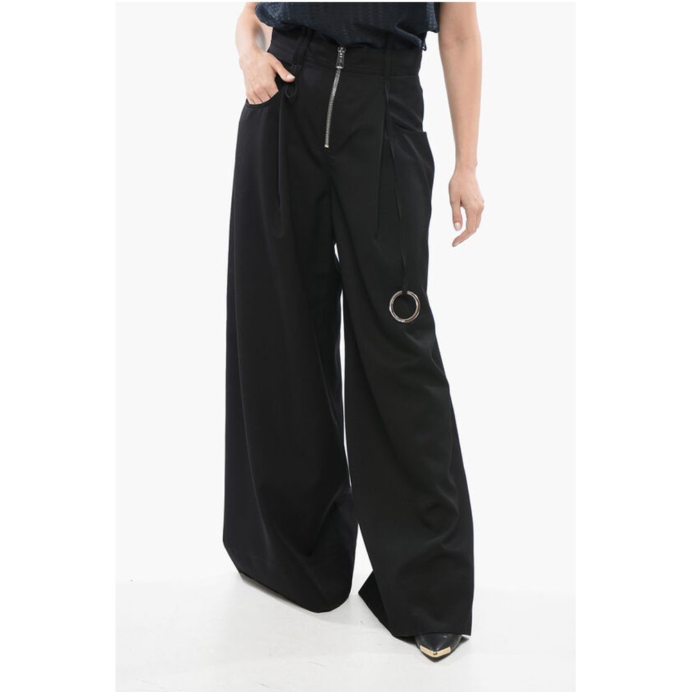 The Attico Wool Zipped Palazzo Pants