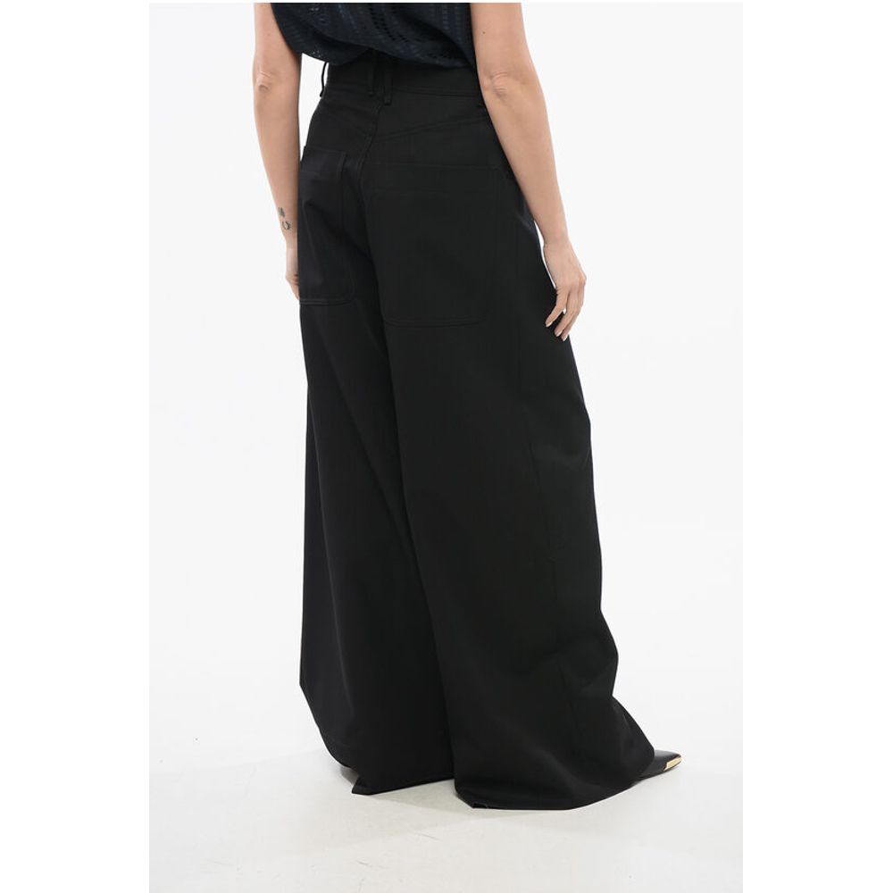 The Attico Wool Zipped Palazzo Pants