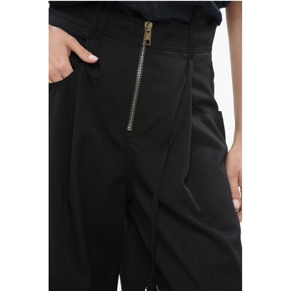 The Attico Wool Zipped Palazzo Pants