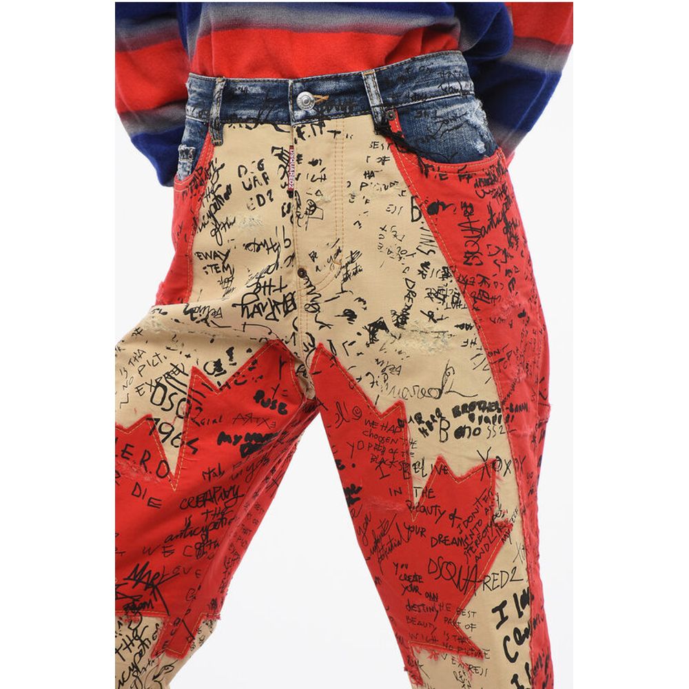 Dsquared² Patchwork Kawaii Fit Denims 21cm
