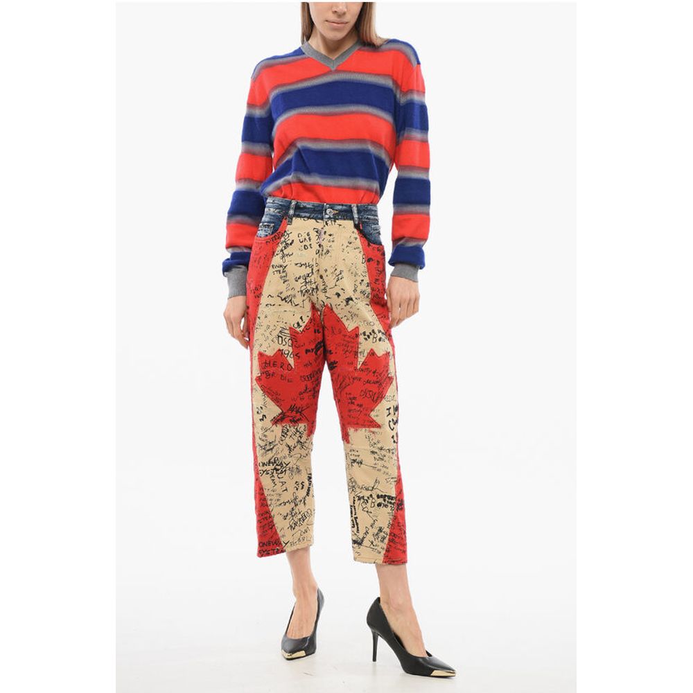 Dsquared² Patchwork Kawaii Fit Denims 21cm