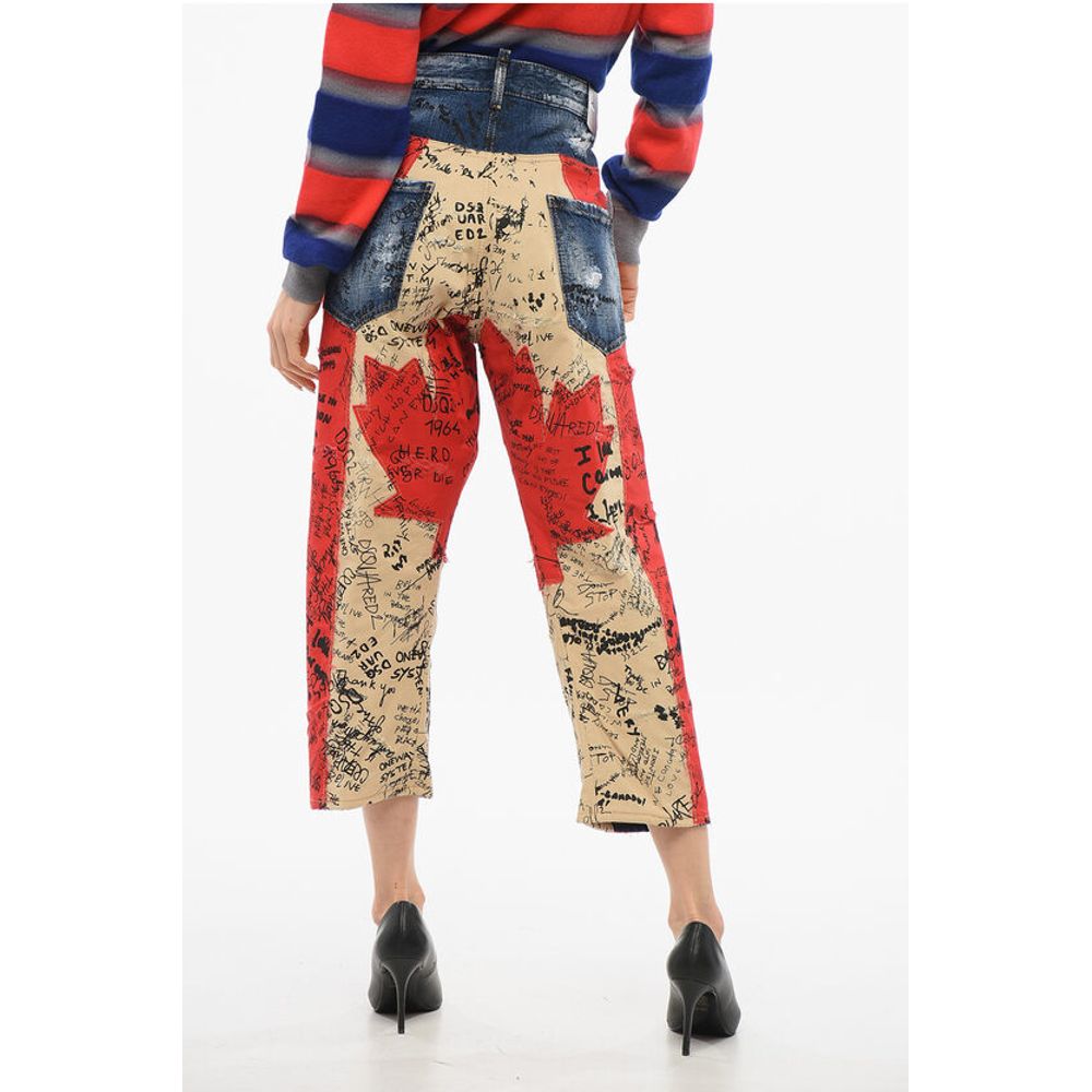 Dsquared² Patchwork Kawaii Fit Denims 21cm