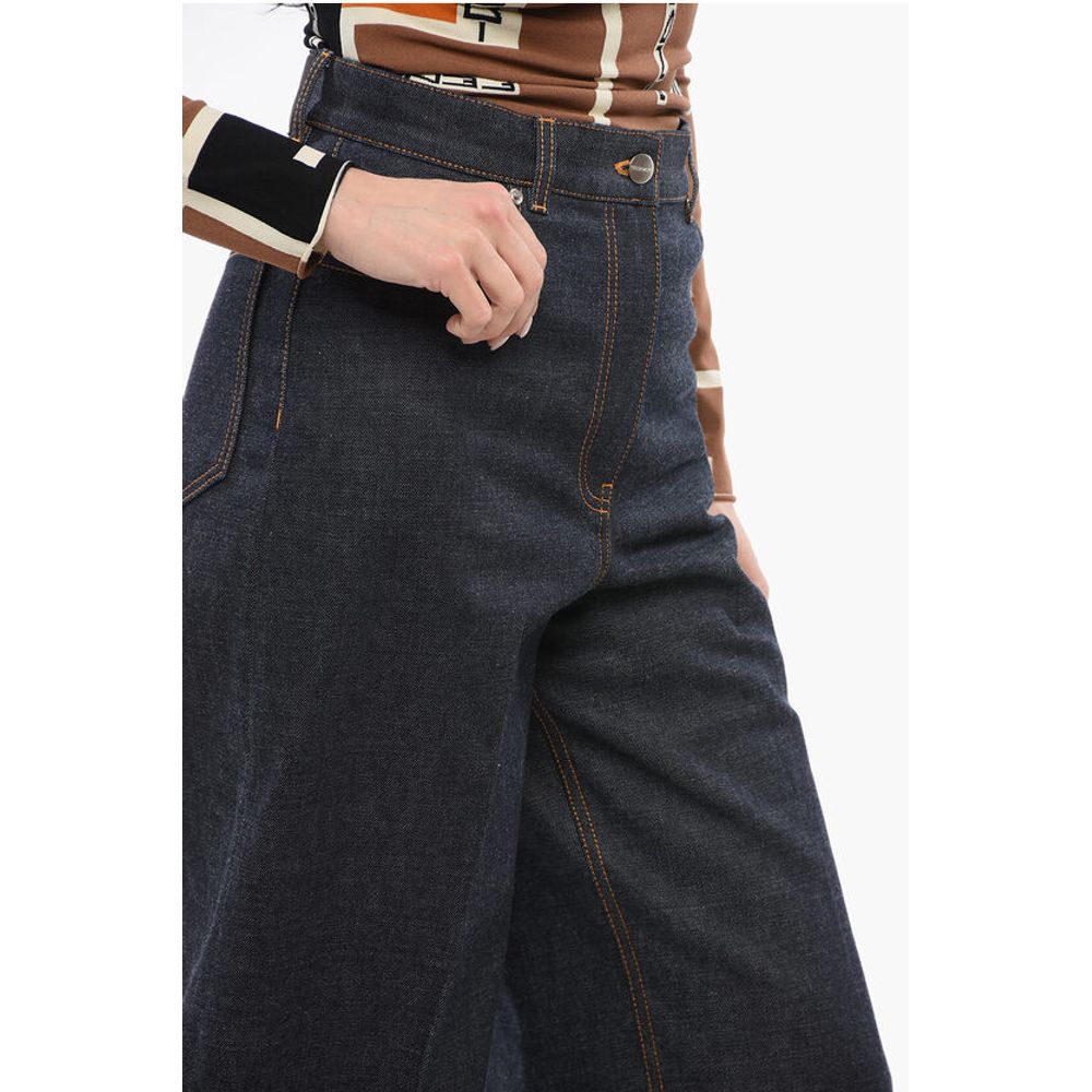Salvatore Ferragamo Bootcut Dark-washed Pants