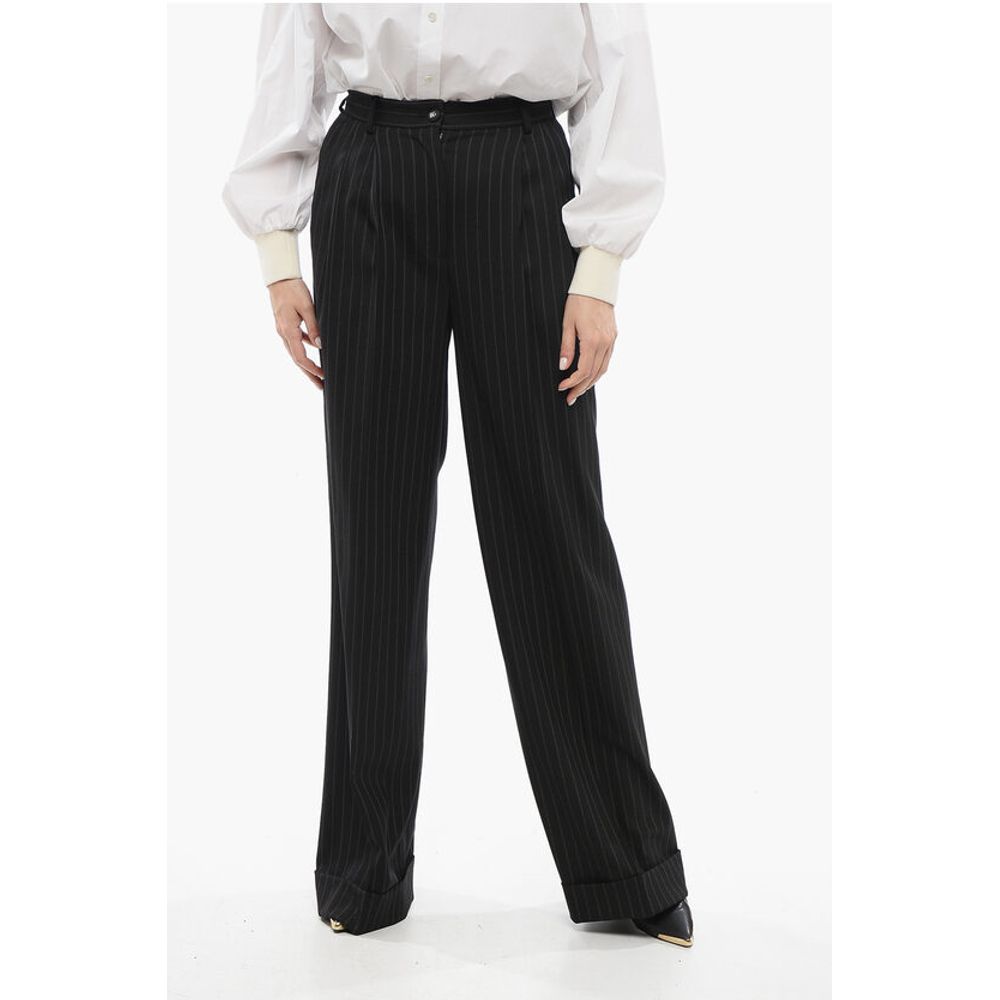 Dolce & Gabbana Pinstriped Flared Pants