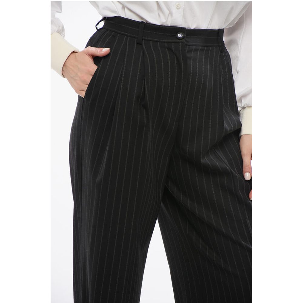 Dolce & Gabbana Pinstriped Flared Pants