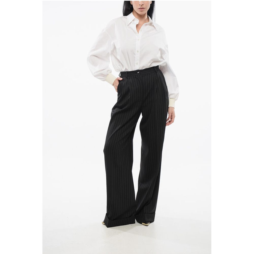 Dolce & Gabbana Pinstriped Flared Pants