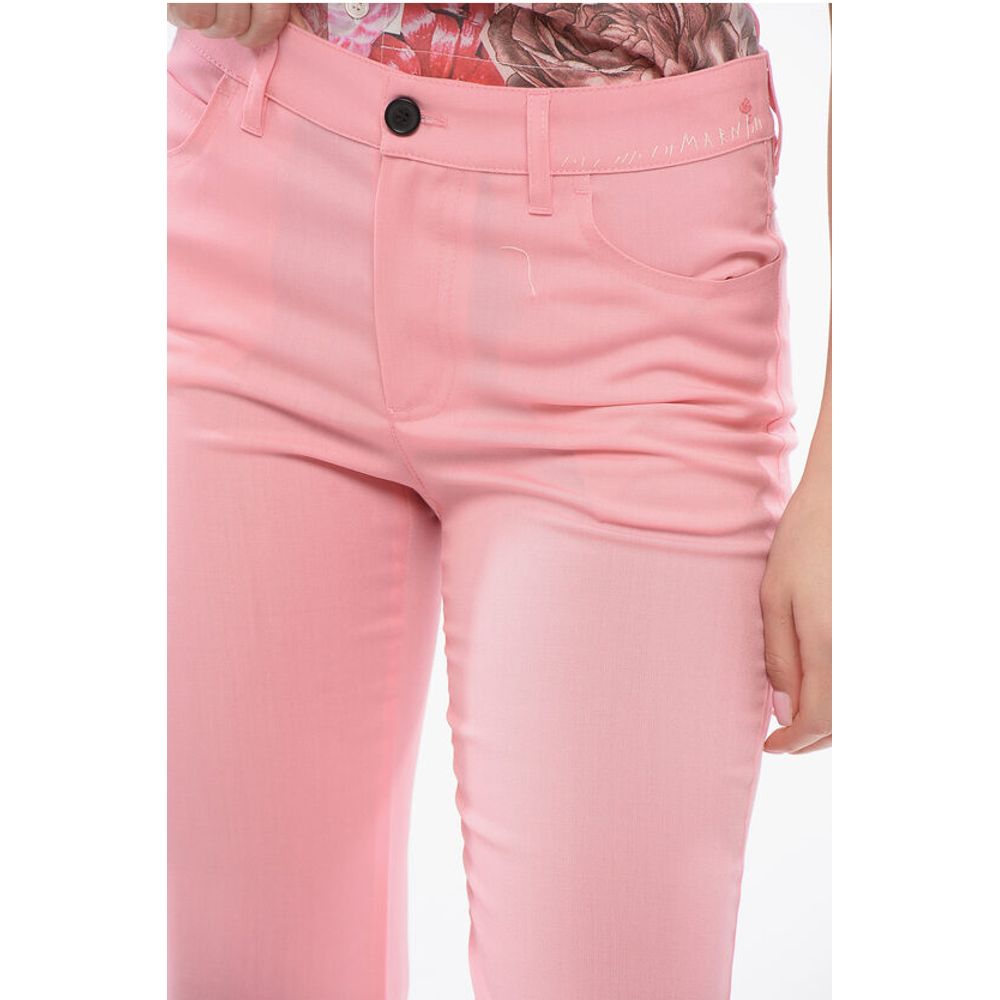 Marni Mohair Blend Pants with Flared Leg