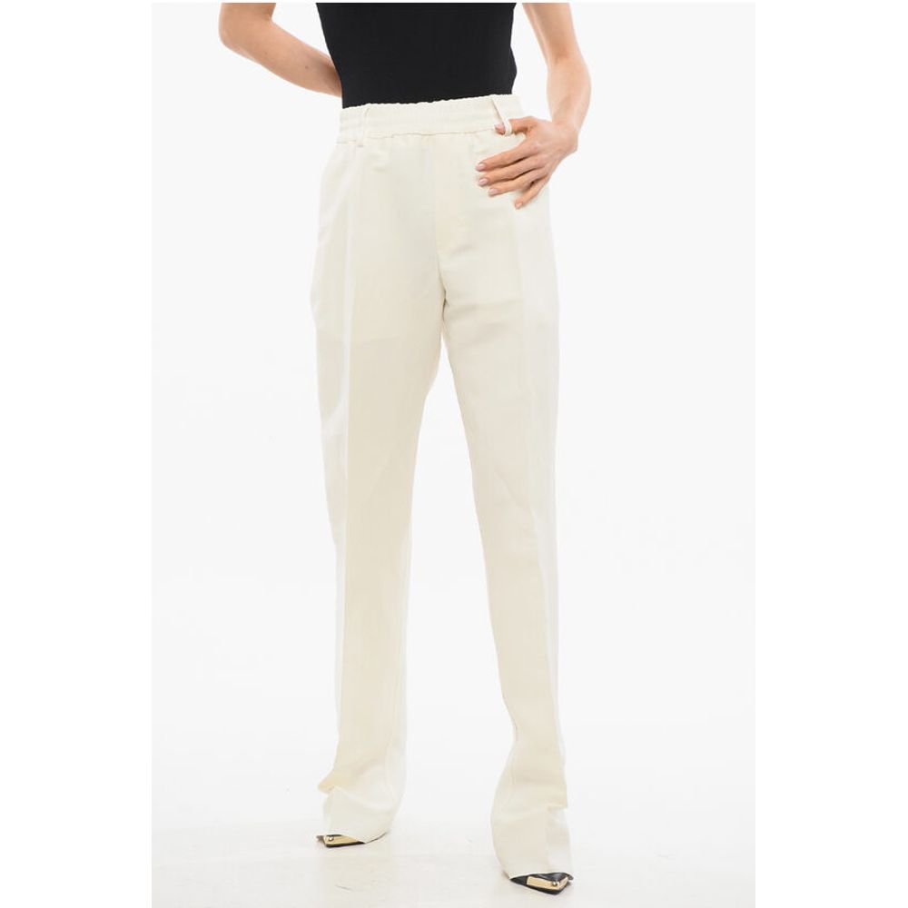 Burberry High-waisted Tailored Pants with Pleats