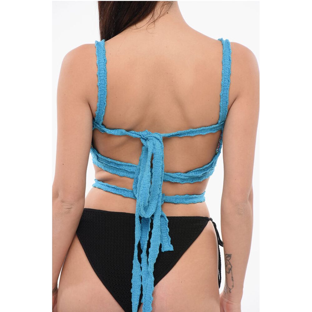 Alanui Crochet Bralette Top with Laces