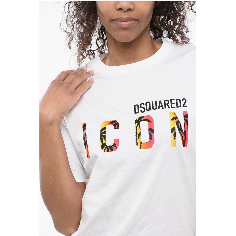 Dsquared² ICON Logo Printed Crew-neck T-Shirt