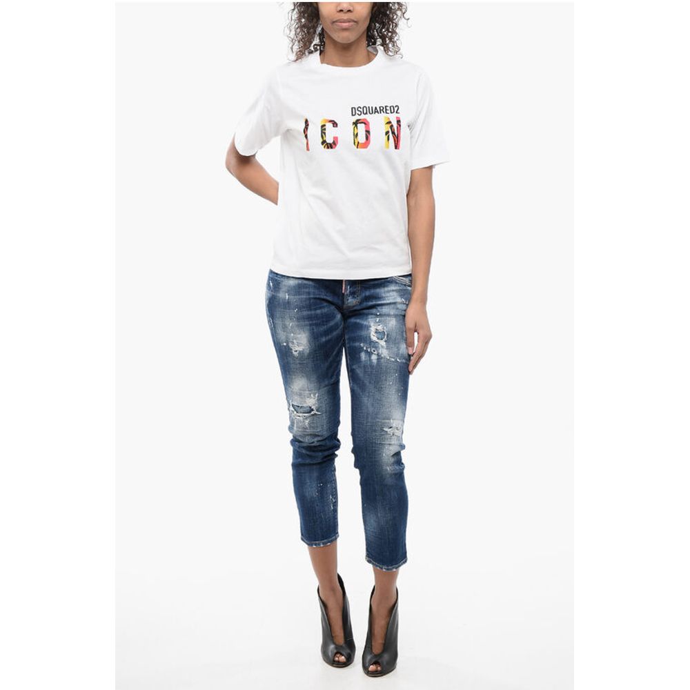 Dsquared² ICON Logo Printed Crew-neck T-Shirt