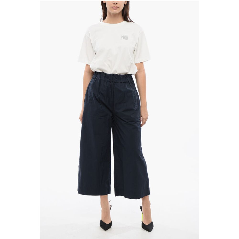 Woolrich Popeline Cotton Cropped Fit Pants