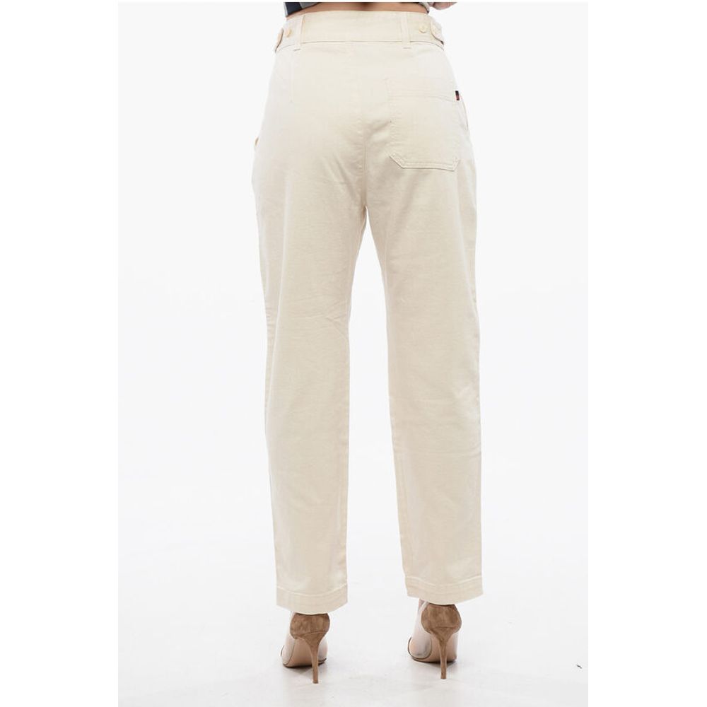 Woolrich Single-pleated Mom Fit Denims with Belt Loops 14cm