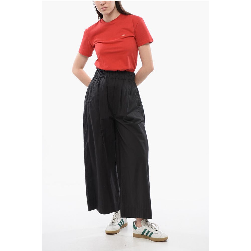 Woolrich Popeline Cotton Cropped Fit Pants