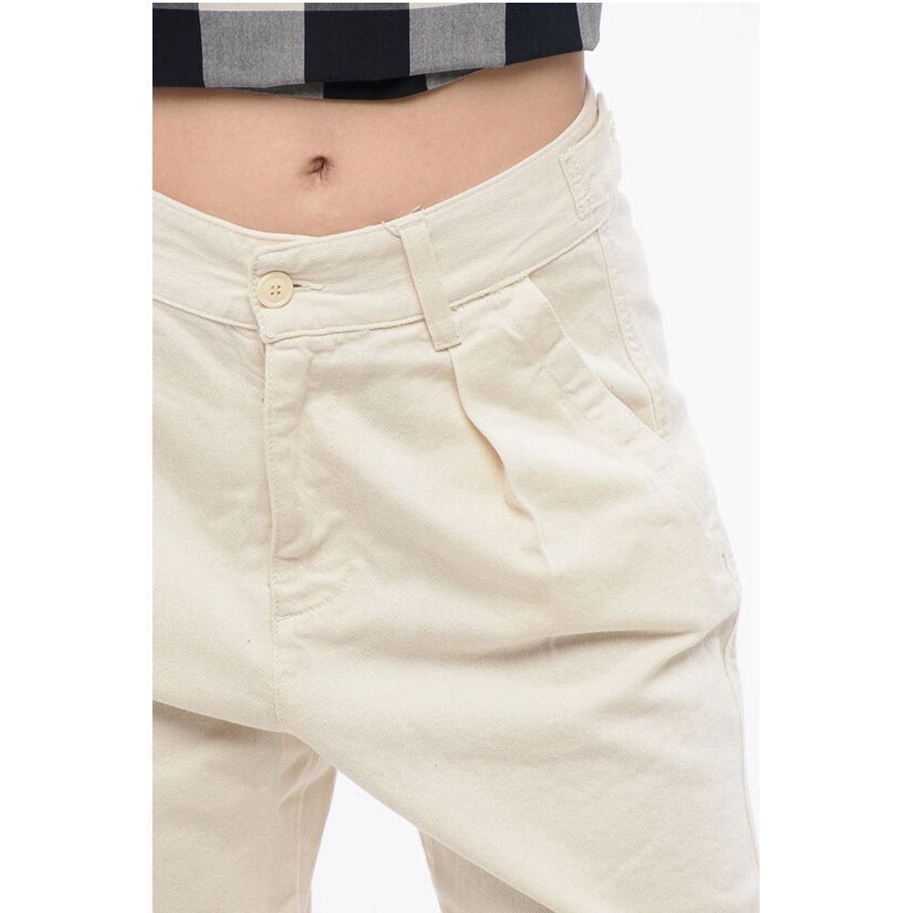 Woolrich Single-pleated Mom Fit Denims with Belt Loops 14cm