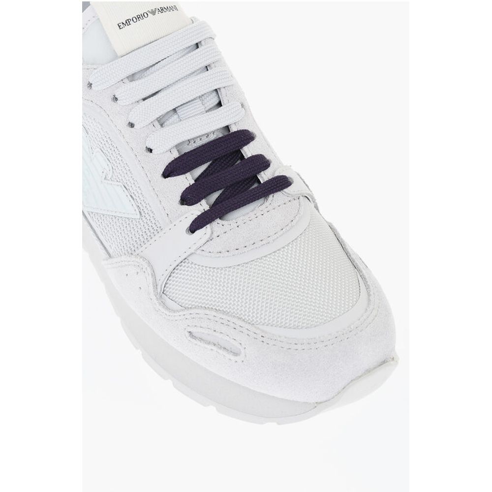 Armani Logoed Low-Top Sneakers With Contrasting Laces