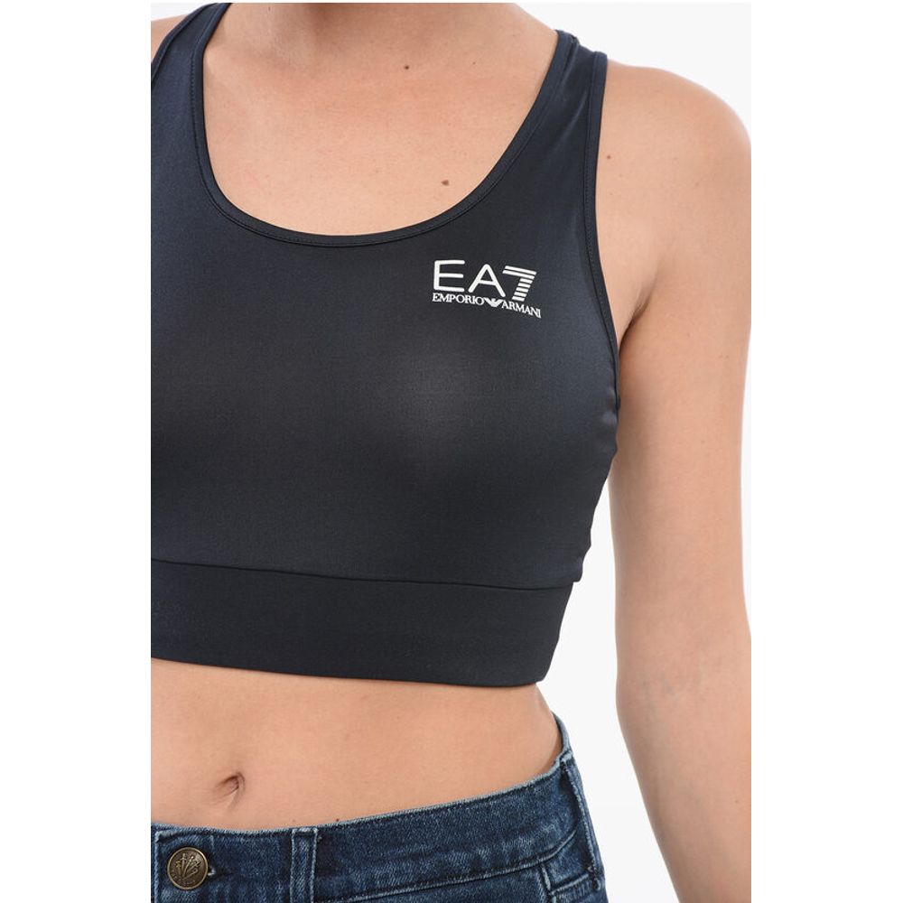 Armani EMPORIO VENTUS Sporty Cropped Top with Logo