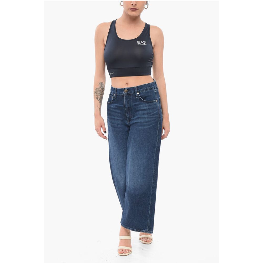 Armani EMPORIO VENTUS Sporty Cropped Top with Logo