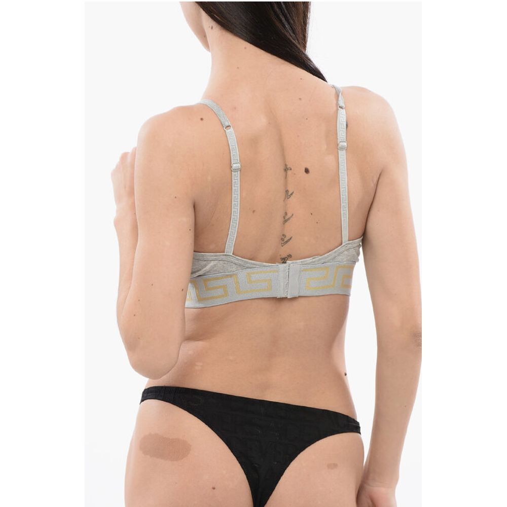 Versace LA GRECA Logoed Triangle Bra