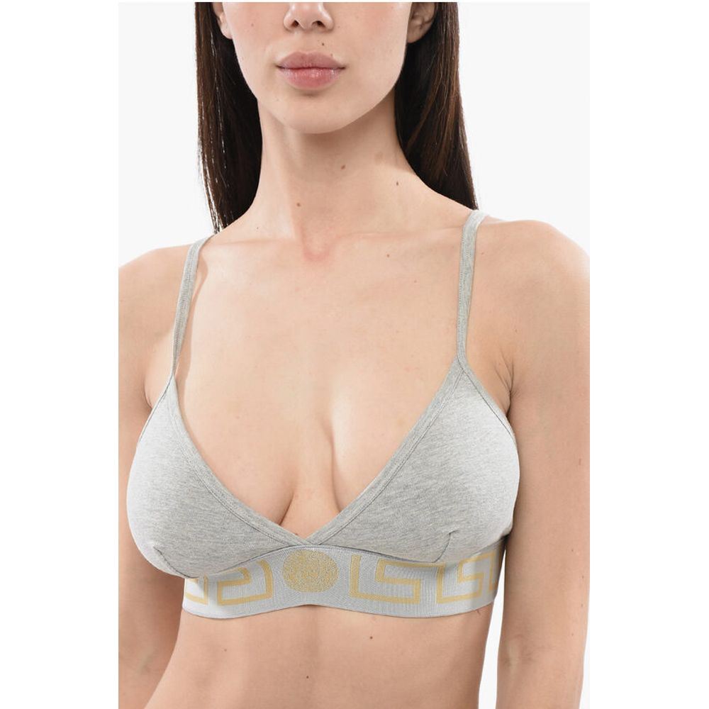 Versace LA GRECA Logoed Triangle Bra