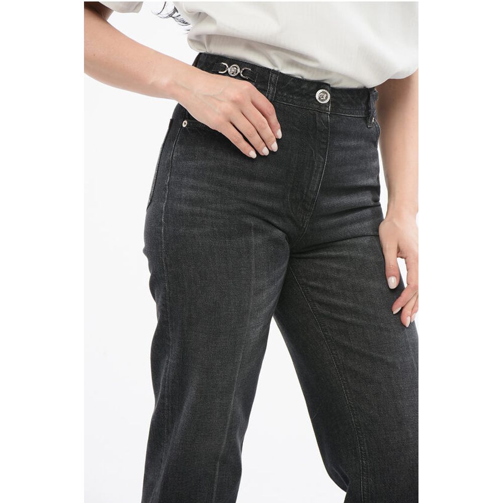 Versace Straight Fit Stone Washed Denims 20cm