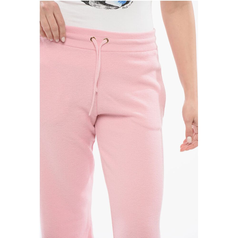 Versace Knitted Bootcut Sweatpants with Elastic Waistband