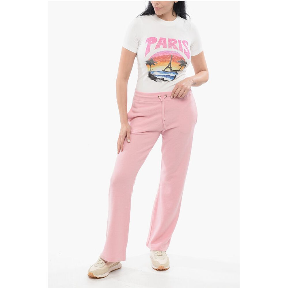 Versace Knitted Bootcut Sweatpants with Elastic Waistband