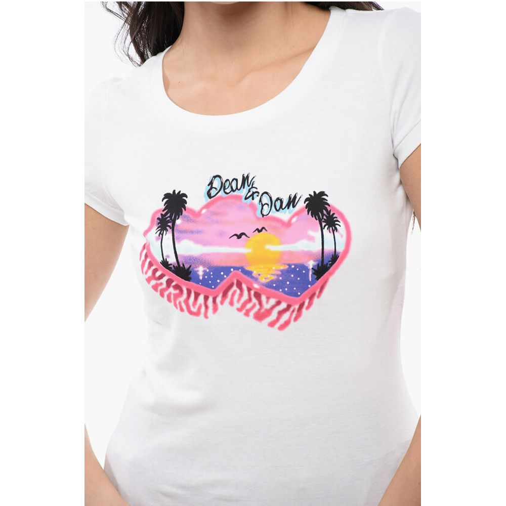 Dsquared² Cotton SPRAY SUNSET Slim Fit T-Shirt