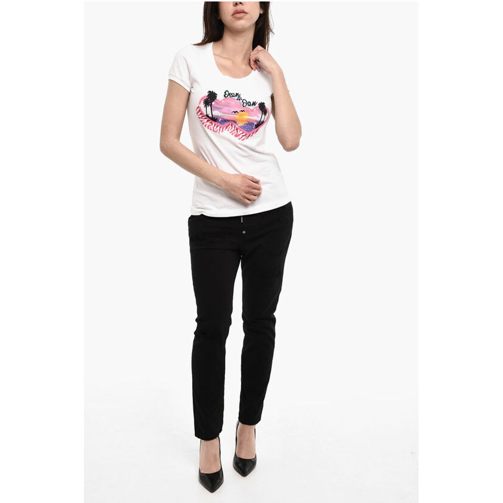 Dsquared² Cotton SPRAY SUNSET Slim Fit T-Shirt