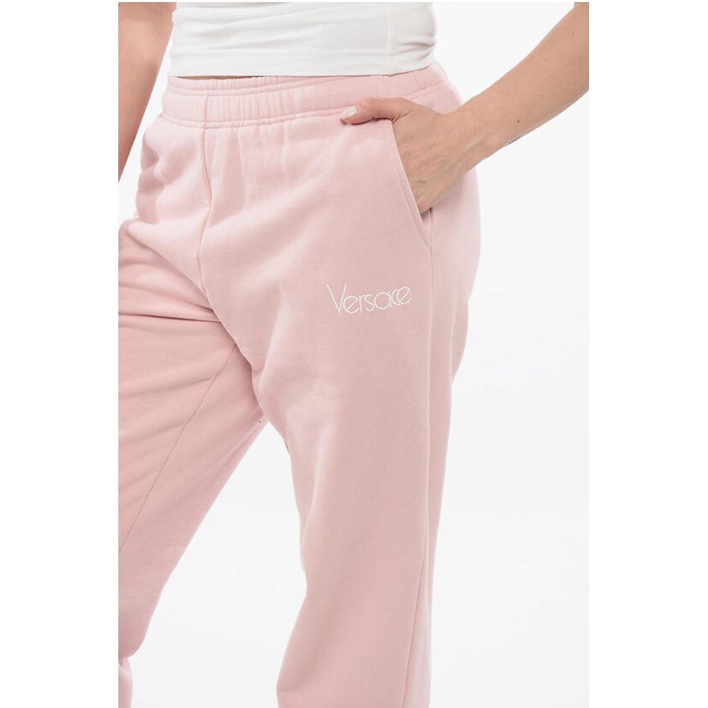Versace 1978 RE-EDITION Brushed Cotton Sweatpants with Cuffs