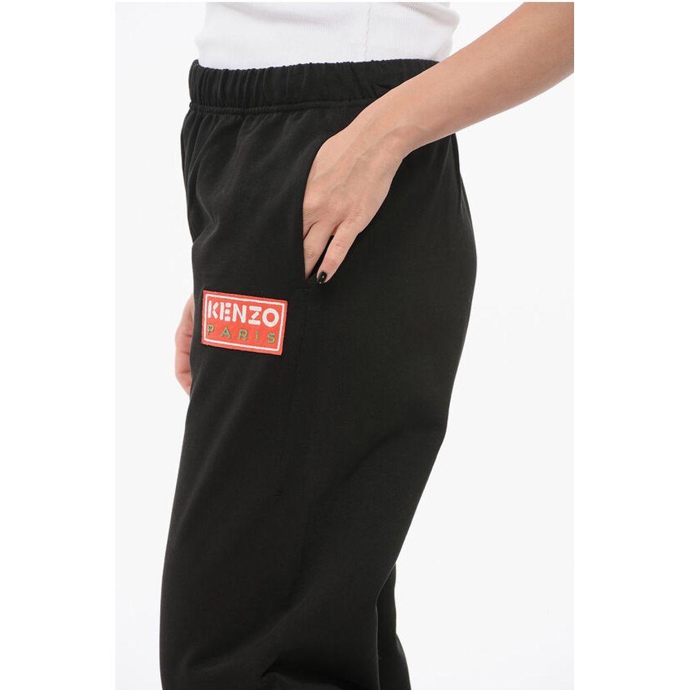 Kenzo Brushed Cotton Sweatpants with Cuffs