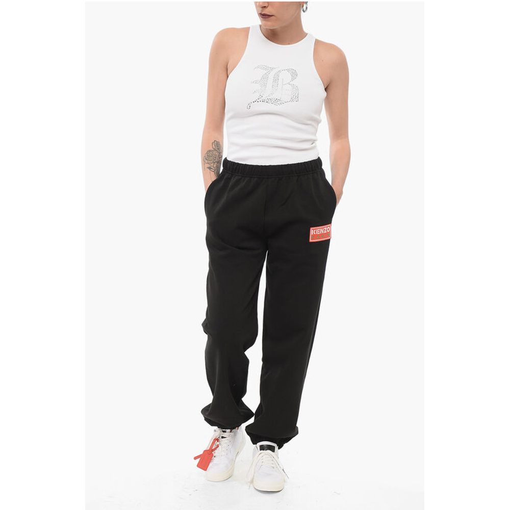Kenzo Brushed Cotton Sweatpants with Cuffs