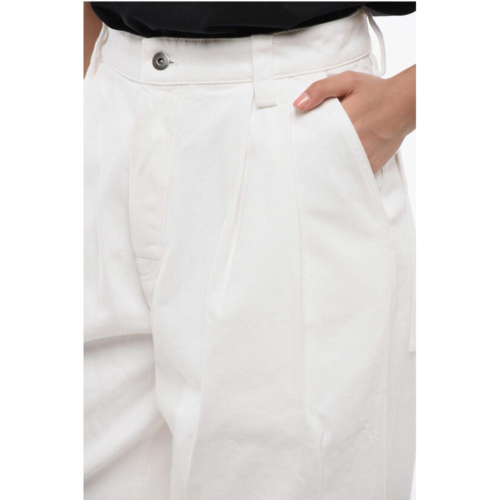Bottega Veneta Double-pleated Mom Fit Denims 27cm